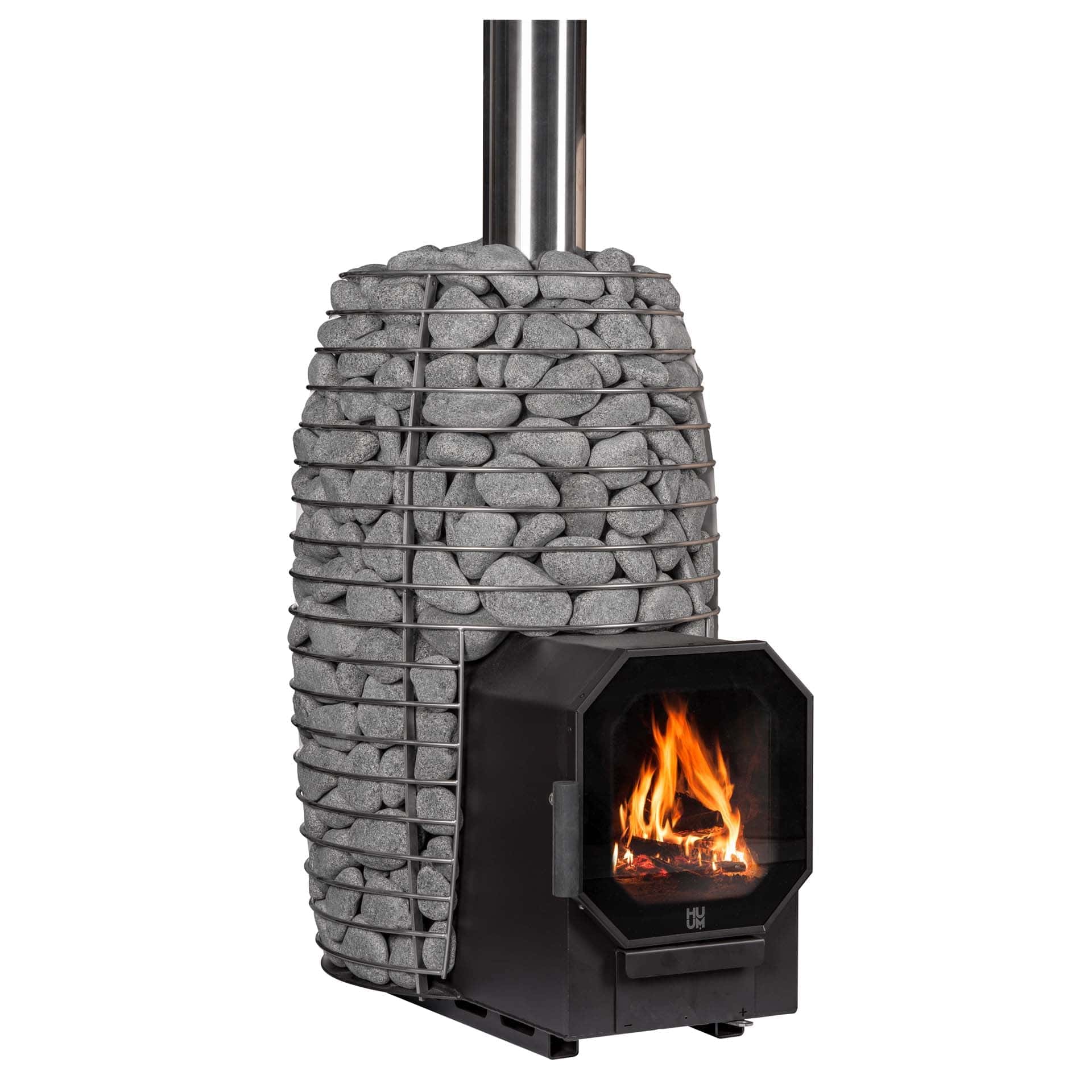 HUUM Sauna Stove HUUM HIVE Flow LS Sauna Stove with Firebox Extension