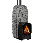 HUUM Sauna Stove HUUM HIVE Flow Mini LS Sauna Stove with Firebox Extension