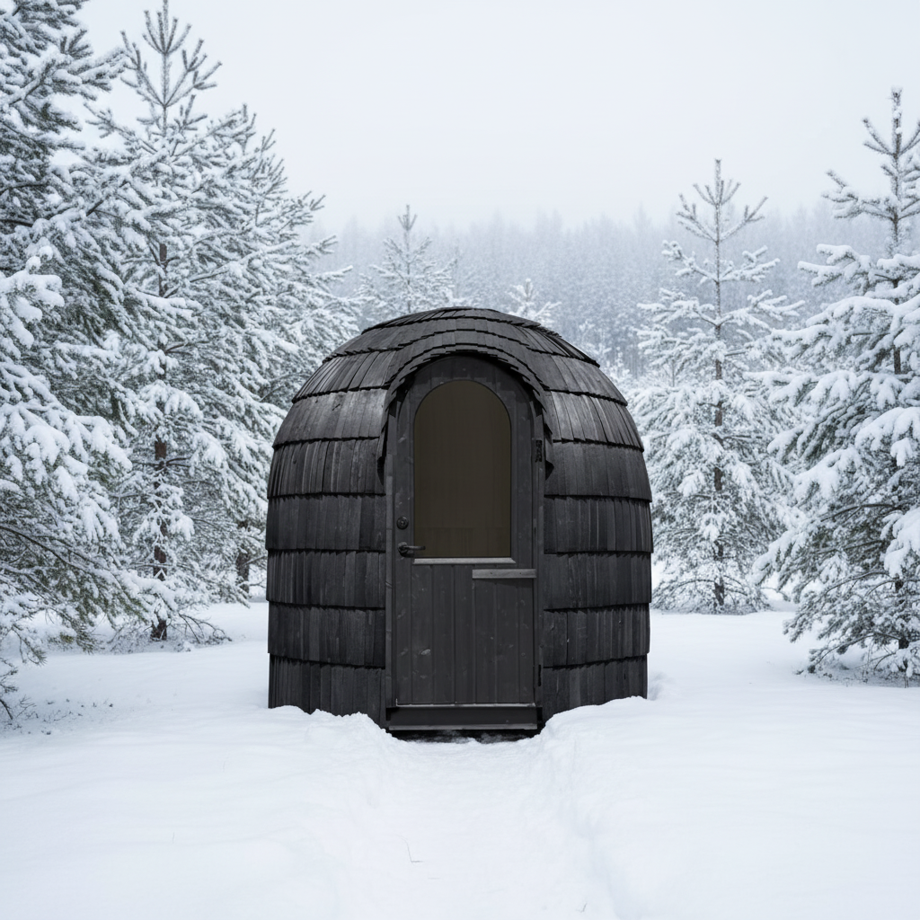 Iglucraft Single Iglusauna 4-Person Luxury Outdoor Sauna Cabin