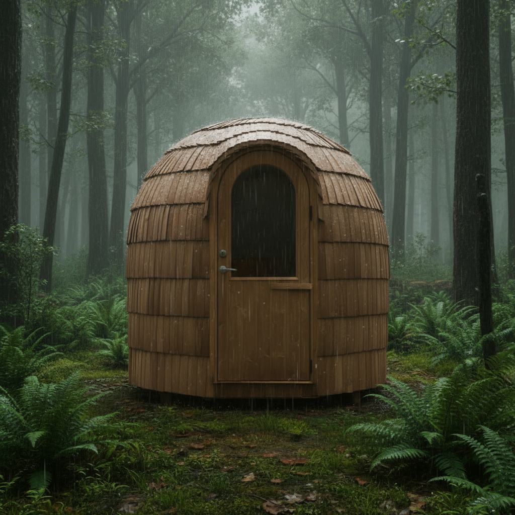 Iglucraft Single Iglusauna 4-Person Luxury Outdoor Sauna Cabin