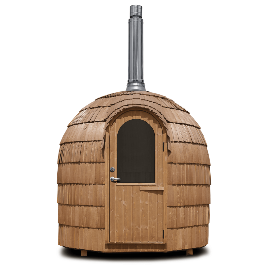 Iglucraft Single Iglusauna 4-Person Luxury Outdoor Sauna Cabin