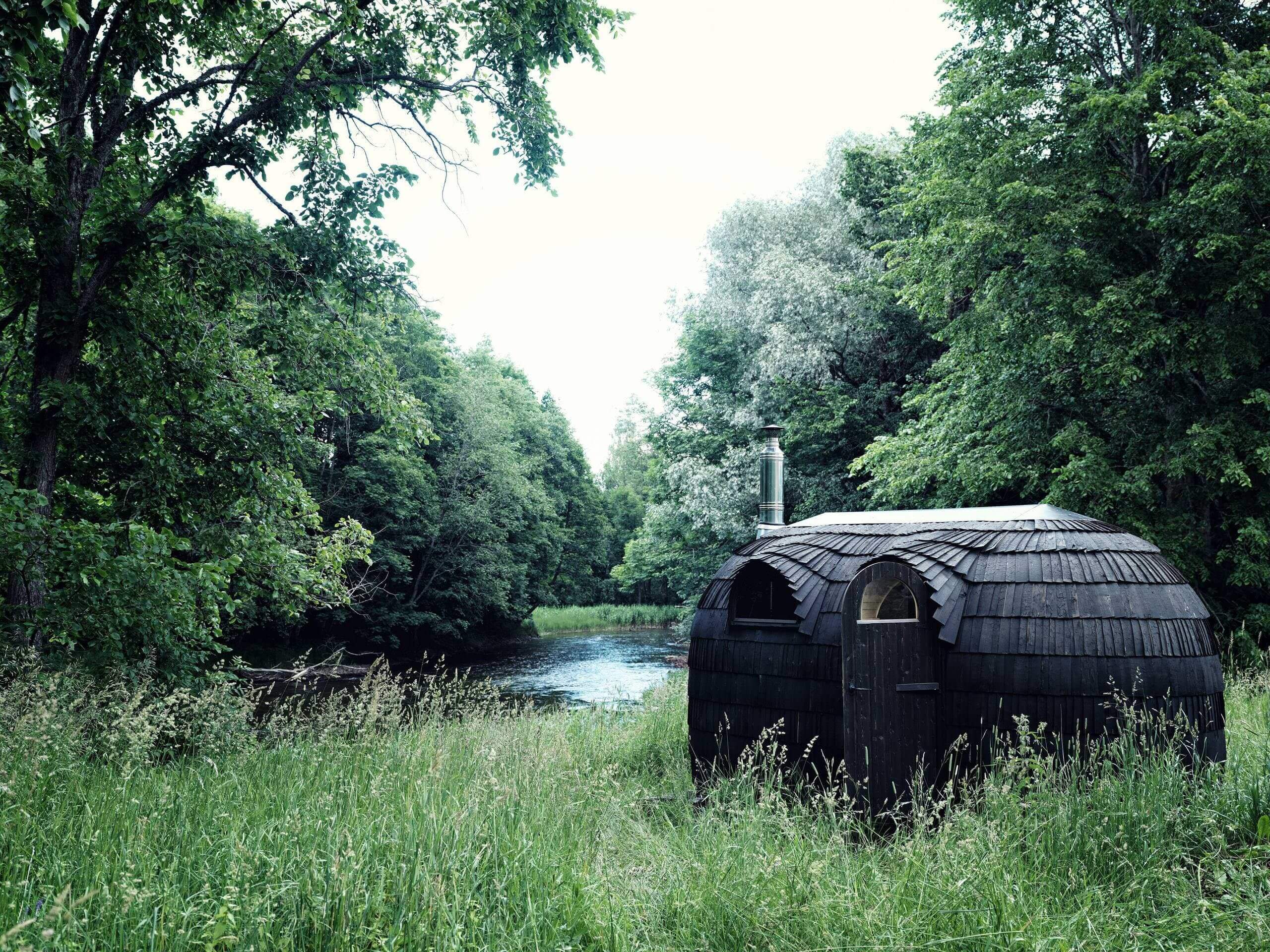 Iglucraft Sauna Iglucraft Double Iglusauna 4-6 Person Luxury Outdoor Sauna Cabin