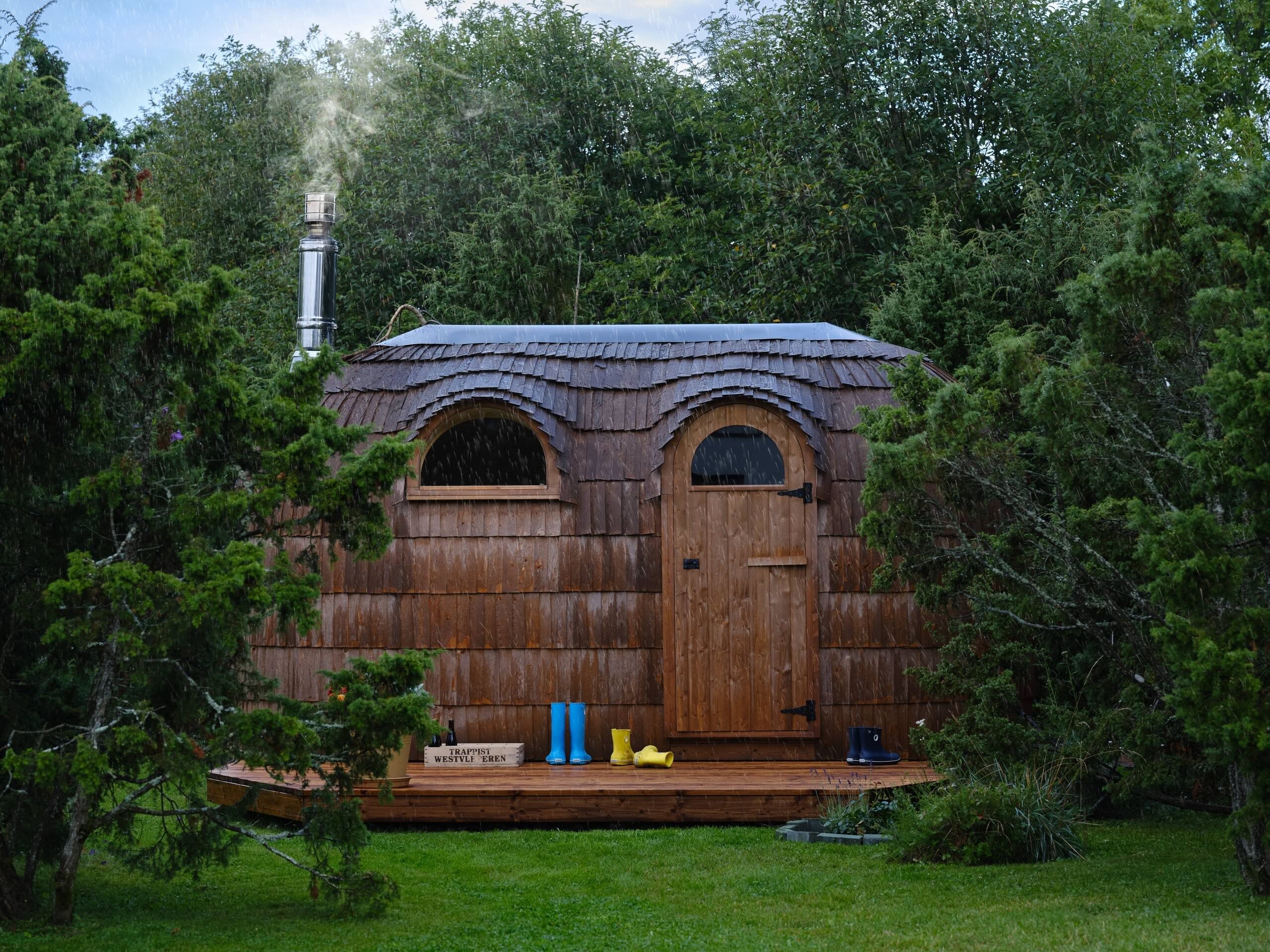 Iglucraft Sauna Iglucraft Double Iglusauna 4-6 Person Luxury Outdoor Sauna Cabin