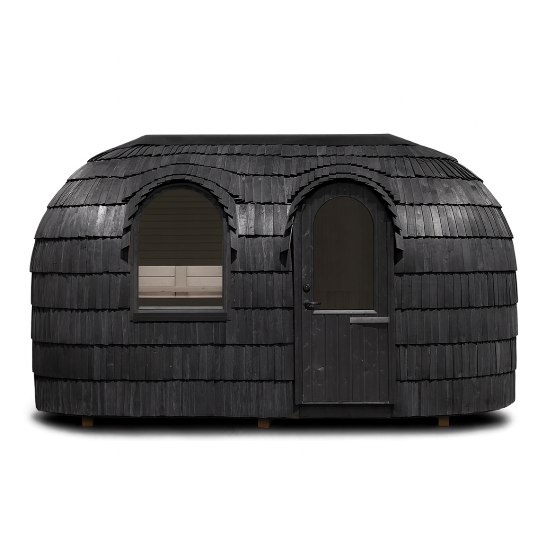 Iglucraft Sauna Iglucraft Double Iglusauna 4-6 Person Luxury Outdoor Sauna Cabin