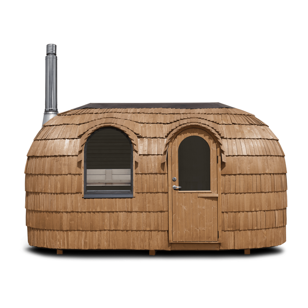 Iglucraft Sauna Iglucraft Double Iglusauna 4-6 Person Luxury Outdoor Sauna Cabin