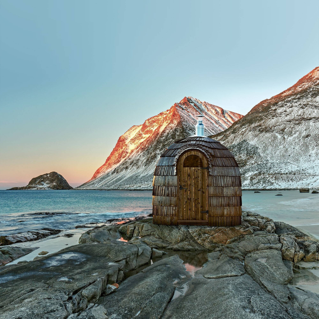 Iglucraft Sauna Iglucraft Single Iglusauna 4-Person Luxury Outdoor Sauna Cabin