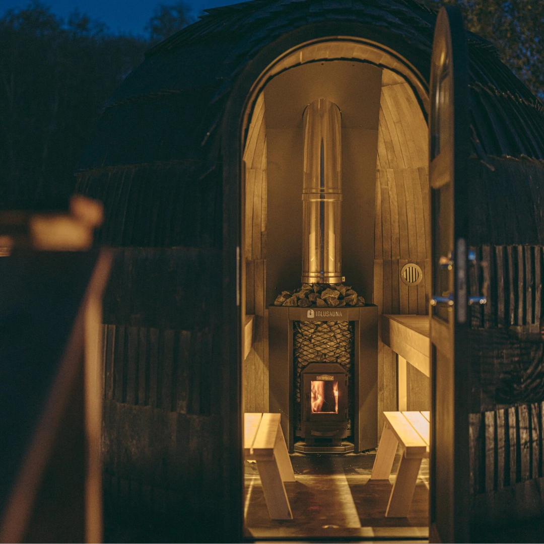 Iglucraft Sauna Iglucraft Single Iglusauna 4-Person Luxury Outdoor Sauna Cabin