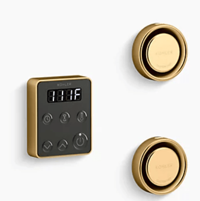 Kohler Brushed Moderne Brass Kohler Invigoration Series Tandem Steam Generator Control Kit K-5558