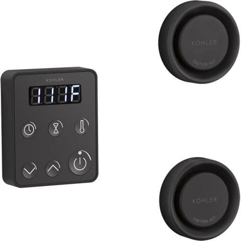Kohler Matte Black Kohler Invigoration Series Tandem Steam Generator Control Kit K-5558