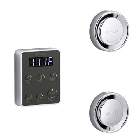 Kohler Polished Chrome Kohler Invigoration Series Tandem Steam Generator Control Kit K-5558