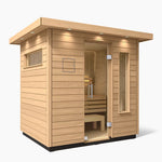 Kohler Sauna Up to 3 People / No Upgrade Kohler C2 Outdoor Sauna Kit – Douglas Fir