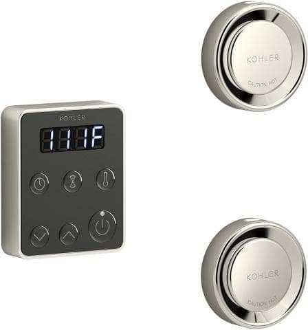 Kohler Vibrant Polished Nickel Kohler Invigoration Series Tandem Steam Generator Control Kit K-5558