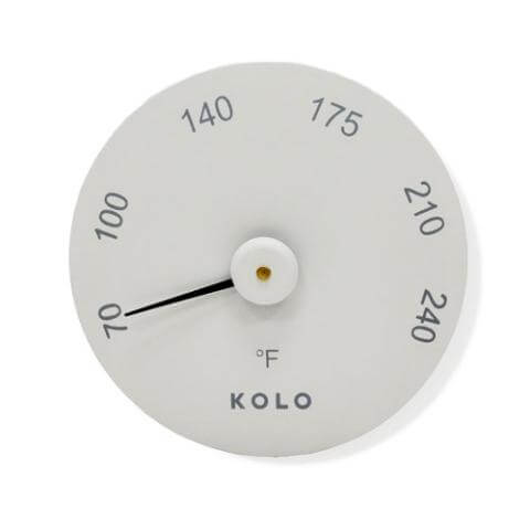 Kolo Kolo Round Sauna Thermometer, Fahrenheit