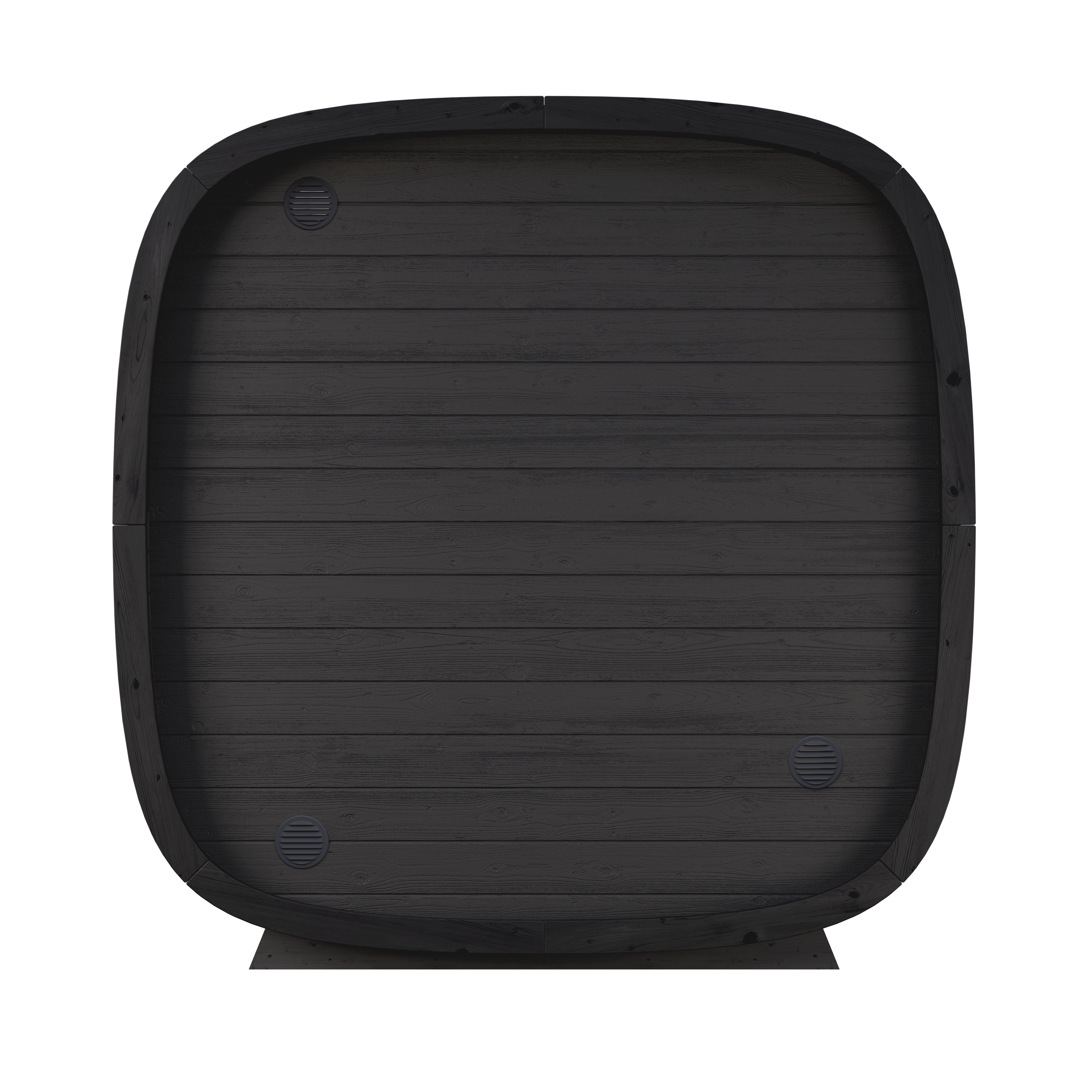 Leil Saunas Sauna Leil Black Cube Comfort 6 Person Outdoor Sauna Kit