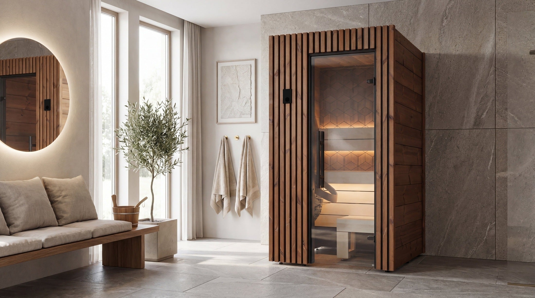 Leil Saunas Sauna Leil Como 1-120 1 Person Indoor Sauna Kit