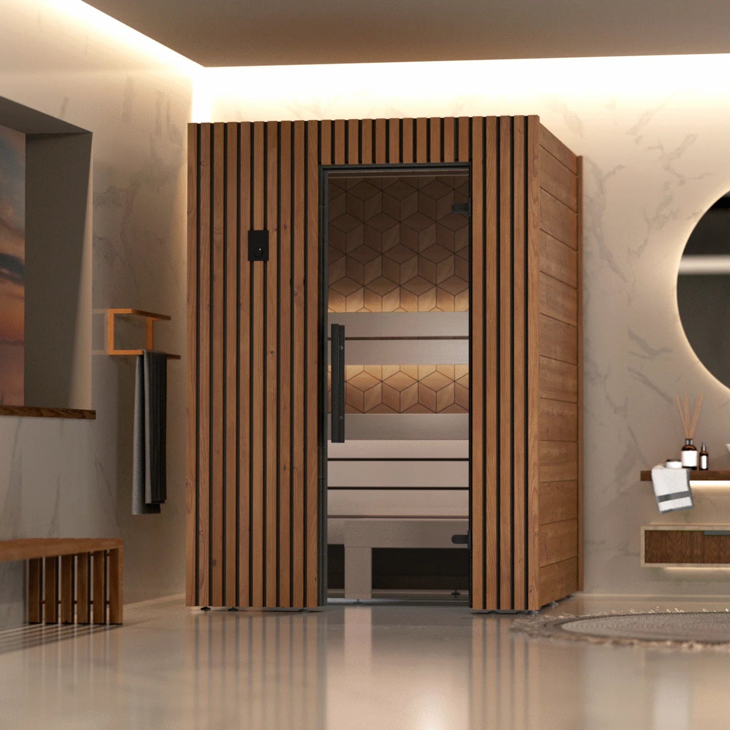 Leil Saunas Sauna Leil Como 2-150 2 Person Indoor Sauna Kit