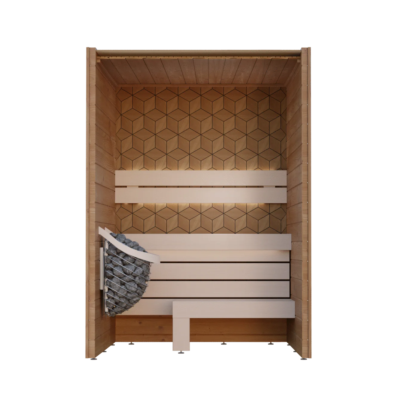 Leil Saunas Sauna Leil Como 2-150 2 Person Indoor Sauna Kit