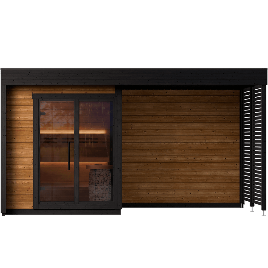Leil Patio S Plus 4 Person Outdoor Sauna
