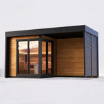 Leil Saunas Sauna Leil Patio S Plus 4 Person Outdoor Sauna