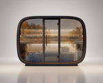 Leil Saunas Sauna Leil Round Cube Relax Outdoor Sauna 6 Person