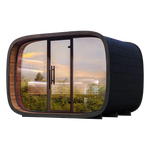 Leil Saunas Sauna Leil Round Cube Relax Outdoor Sauna 6 Person