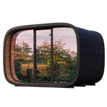 Leil Saunas Sauna Leil Round Cube Single Outdoor Sauna 6-8 Person