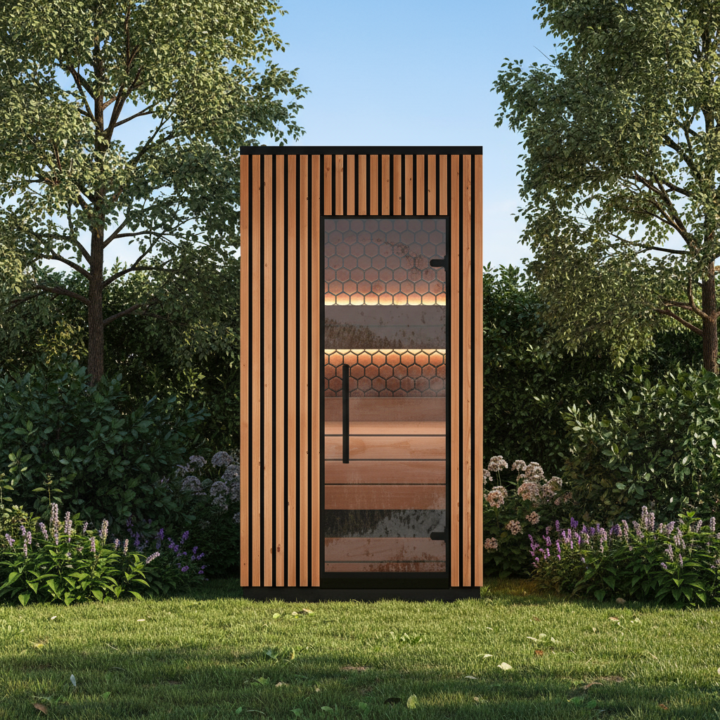 Leil Saunas Sauna Leil Viva 120 1 Person Outdoor Sauna Kit