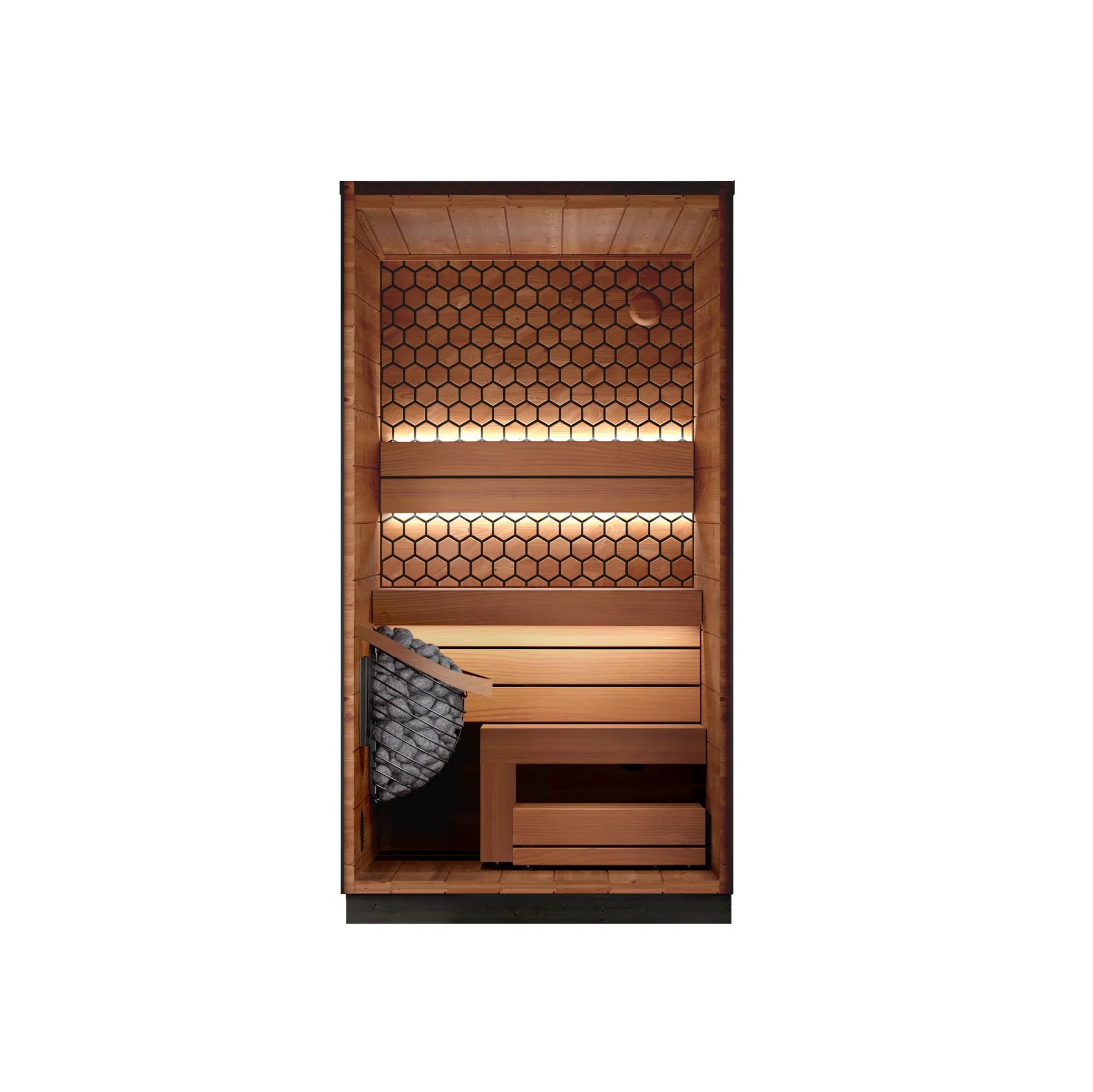 Leil Saunas Sauna Leil Viva 120 1 Person Outdoor Sauna Kit