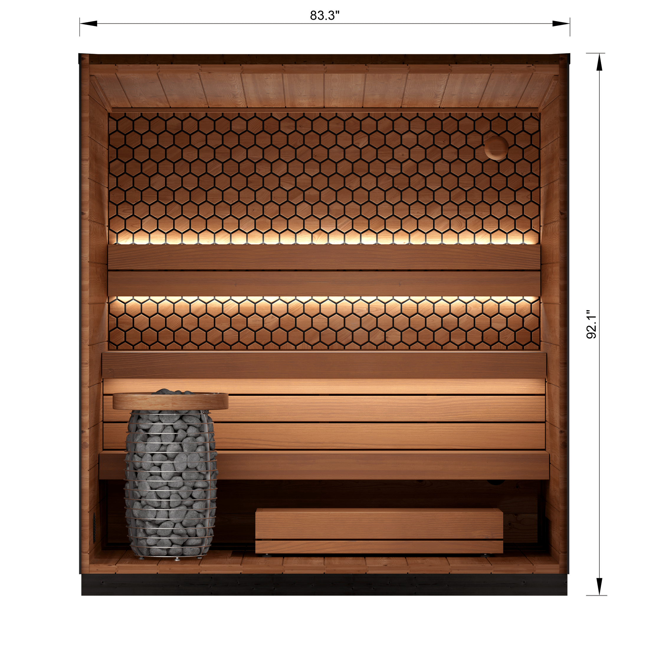 Leil Saunas Sauna Leil Viva 210 4 Person Outdoor Sauna Kit