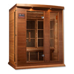 Maxxus Saunas Maxxus 3-Person "Montilemar Edition" Near Zero EMF FAR Infrared Sauna Canadian Red Cedar MX-K306-01-ZF CED