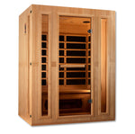 Maxxus Saunas Maxxus 3-Person "Trinity" Dual TechLow EMF FAR Infrared Sauna Canadian Hemlock MX-LS3-01