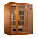 Maxxus Saunas Maxxus "Alpine" Dual Tech 3-Person Low EMF FAR Infrared Sauna Canadian Hemlock MX-J306-02S