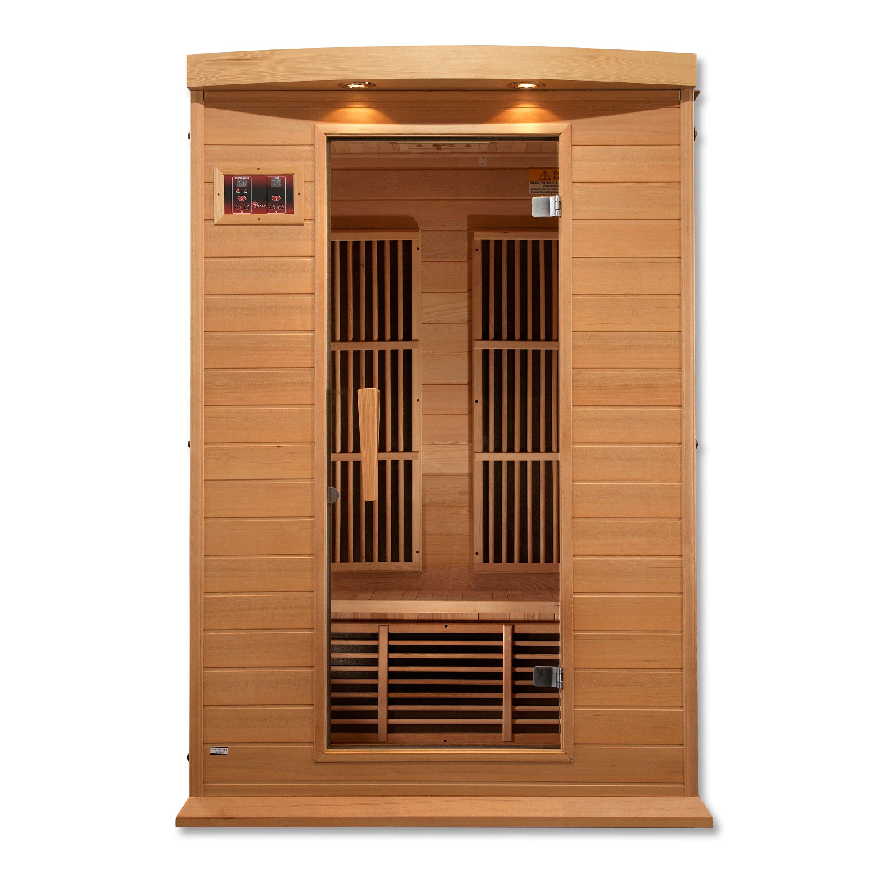 Maxxus Saunas Sauna Maxxus 2-Person Low EMF FAR Infrared Sauna Canadian Hemlock MX-K206-01