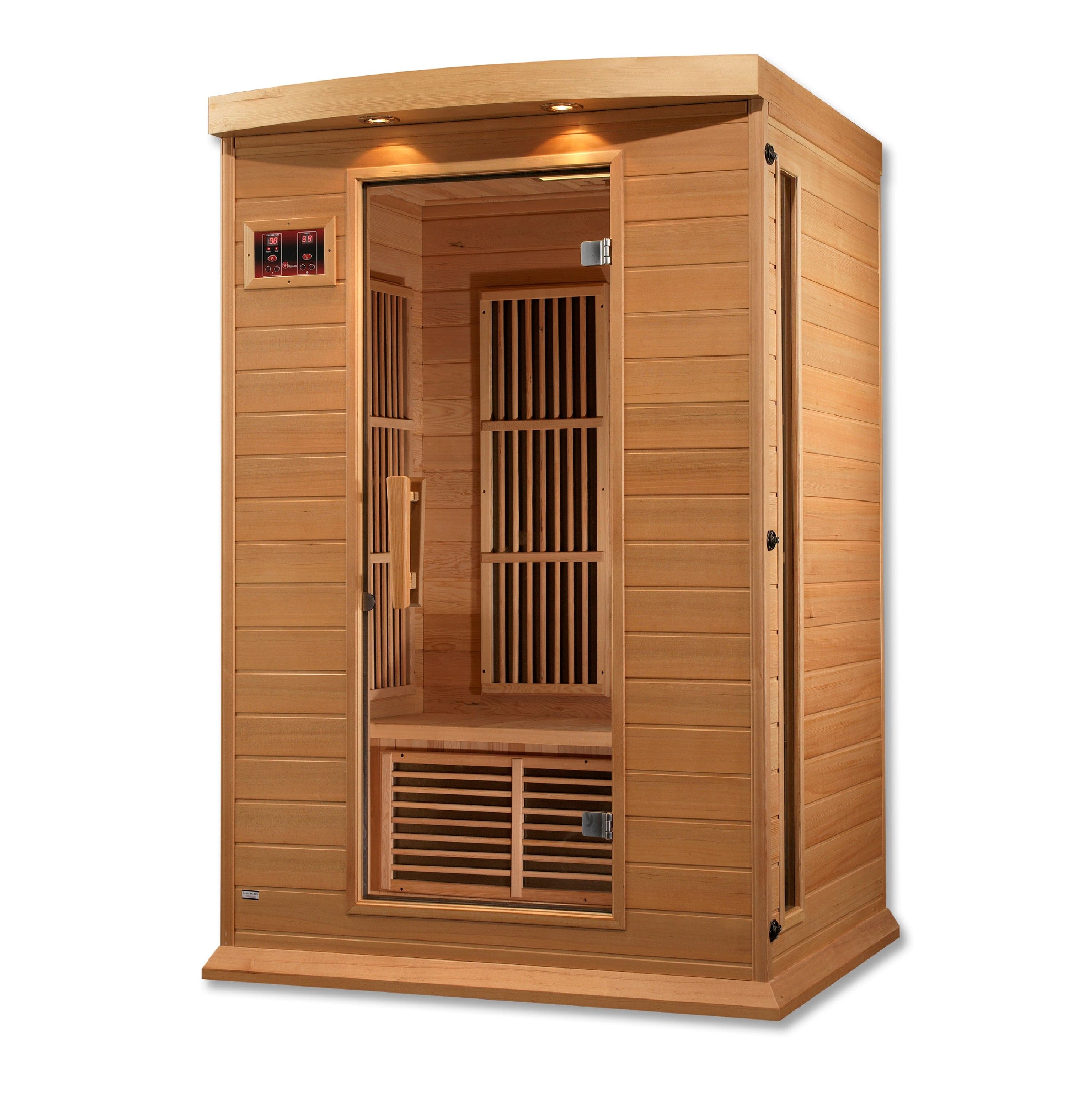 Maxxus Saunas Sauna Maxxus 2-Person Low EMF FAR Infrared Sauna Canadian Hemlock MX-K206-01