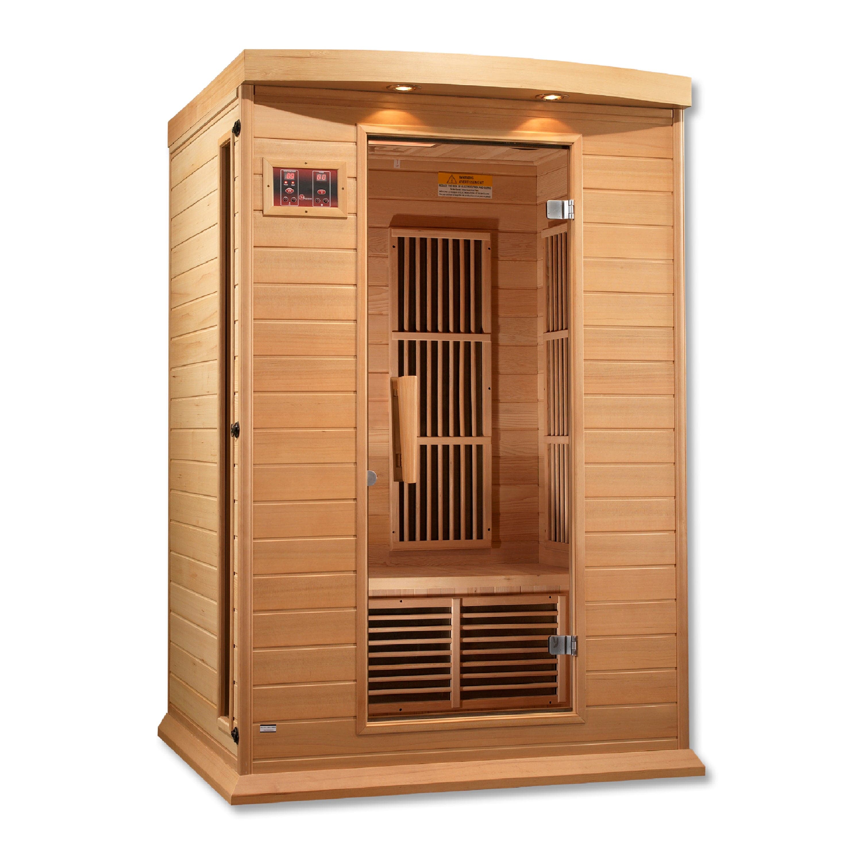 Maxxus Saunas Sauna Maxxus 2-Person Low EMF FAR Infrared Sauna Canadian Hemlock MX-K206-01