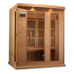 Maxxus Saunas Sauna Maxxus 3-Person Low EMF FAR Infrared Sauna Canadian Hemlock MX-K306-01