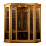 Maxxus Saunas Sauna Maxxus 3-Person Low EMF FAR Infrared Sauna Canadian Red Cedar MX-K356-01
