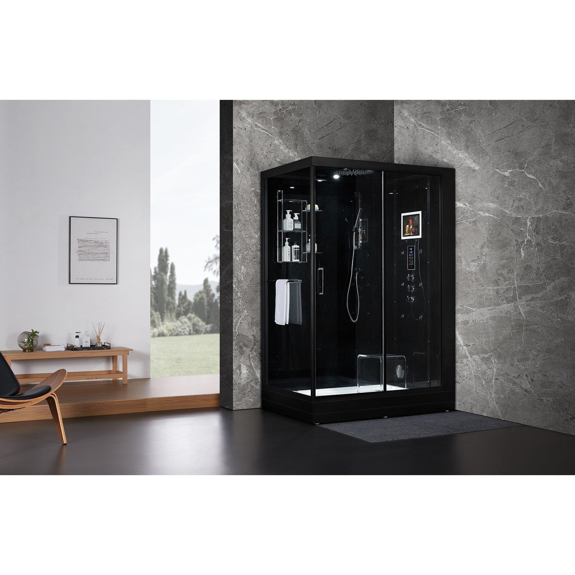 Maya Bath Steam Shower Maya Bath-Platinum Anzio Freestanding Steam Shower