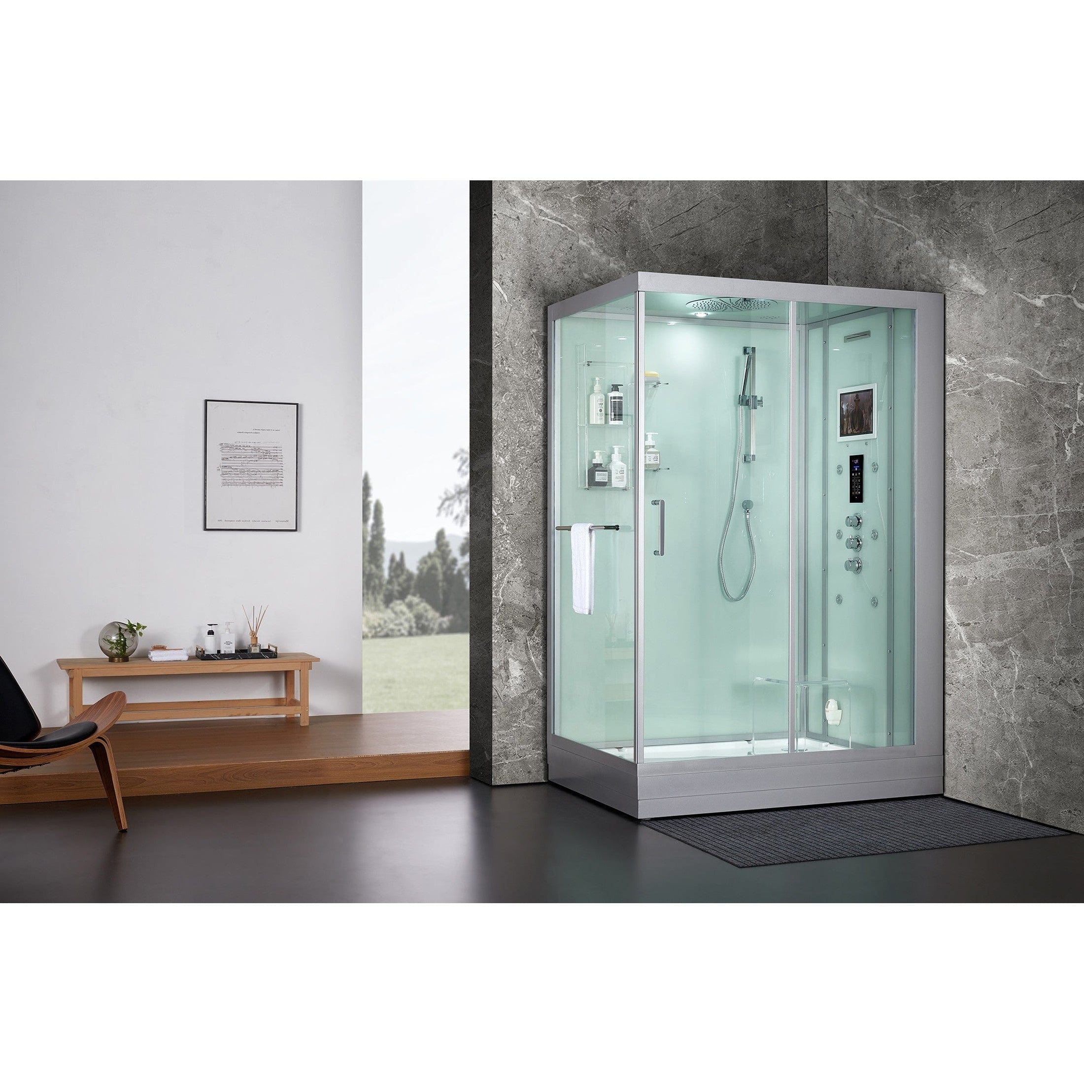 Maya Bath Steam Shower Maya Bath-Platinum Anzio Freestanding Steam Shower