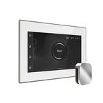 Mr. Steam White Fascia / Polished Chrome Mr. Steam iSteamX Steam Shower Control and Aroma Glass SteamHead