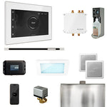 Mr. Steam White Fascia / White Mr. Steam Bliss Linear Steam Control Package