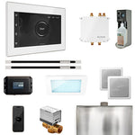 Mr. Steam White Fascia / White Mr. Steam Bliss MAX Linear Steam Control Package