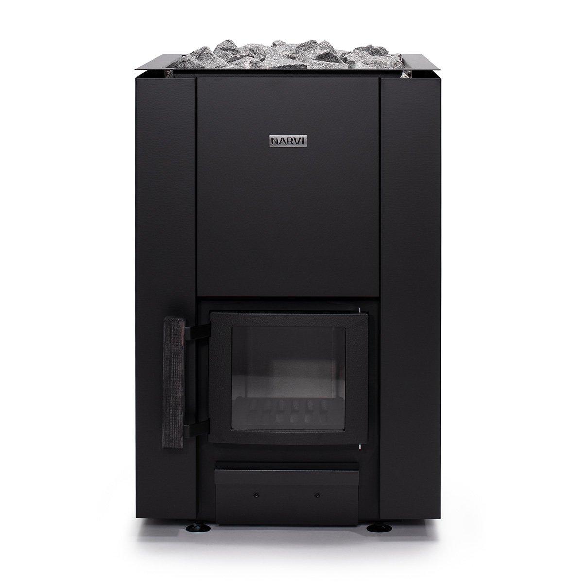 Narvi Sauna Heater Narvi Kaamos 20 16 kW Black Wood-Burning Sauna Stove