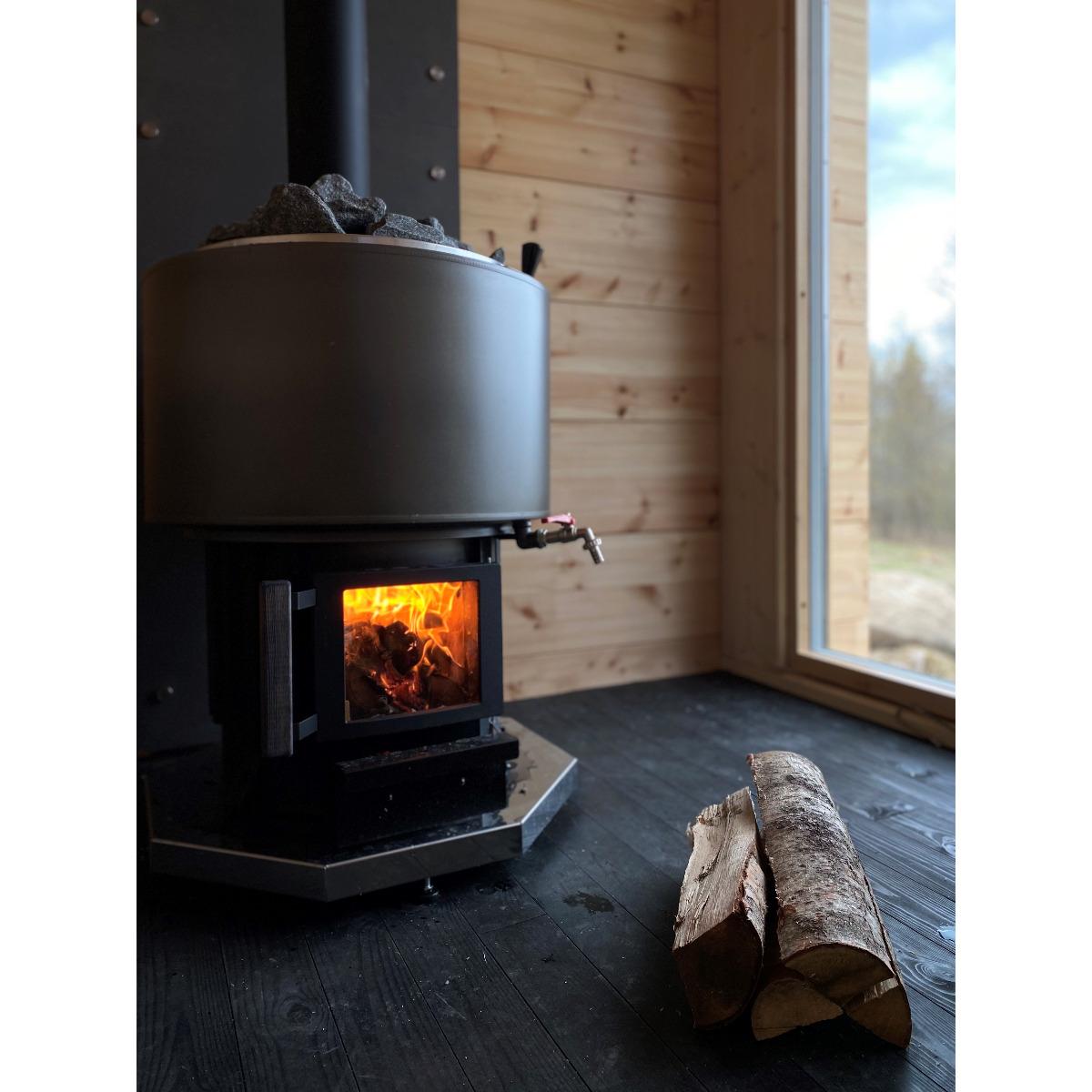 Narvi Sauna Heater Narvi Luosto VS 16 kW Wood-Burning Sauna Stove w/ Watertank