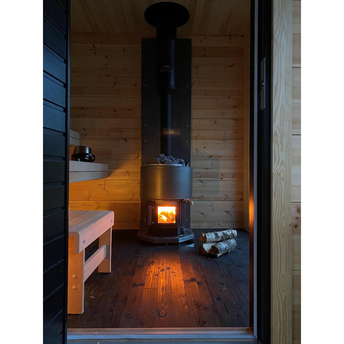 Narvi Sauna Heater Narvi Luosto VS 16 kW Wood-Burning Sauna Stove w/ Watertank