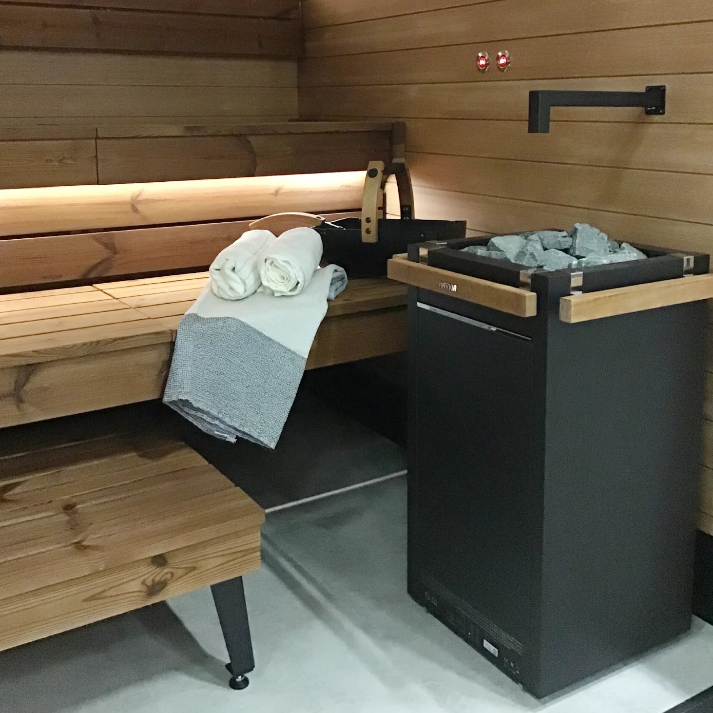 Harvia Virta HL80E Electric Sauna Heater Package