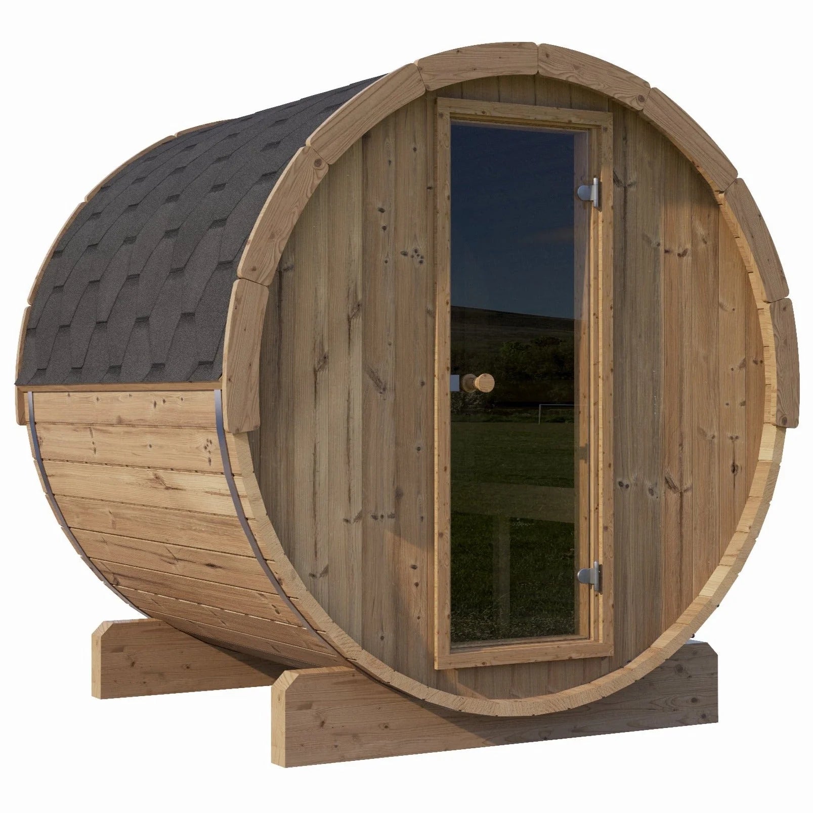 SaunaLife Model E7 4 Person Barrel Sauna