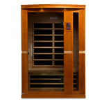 Premium Saunas Golden Designs Vittoria Elite 2 Person Ultra Low EMF Infrared Sauna | DYN-6220-01 Elite