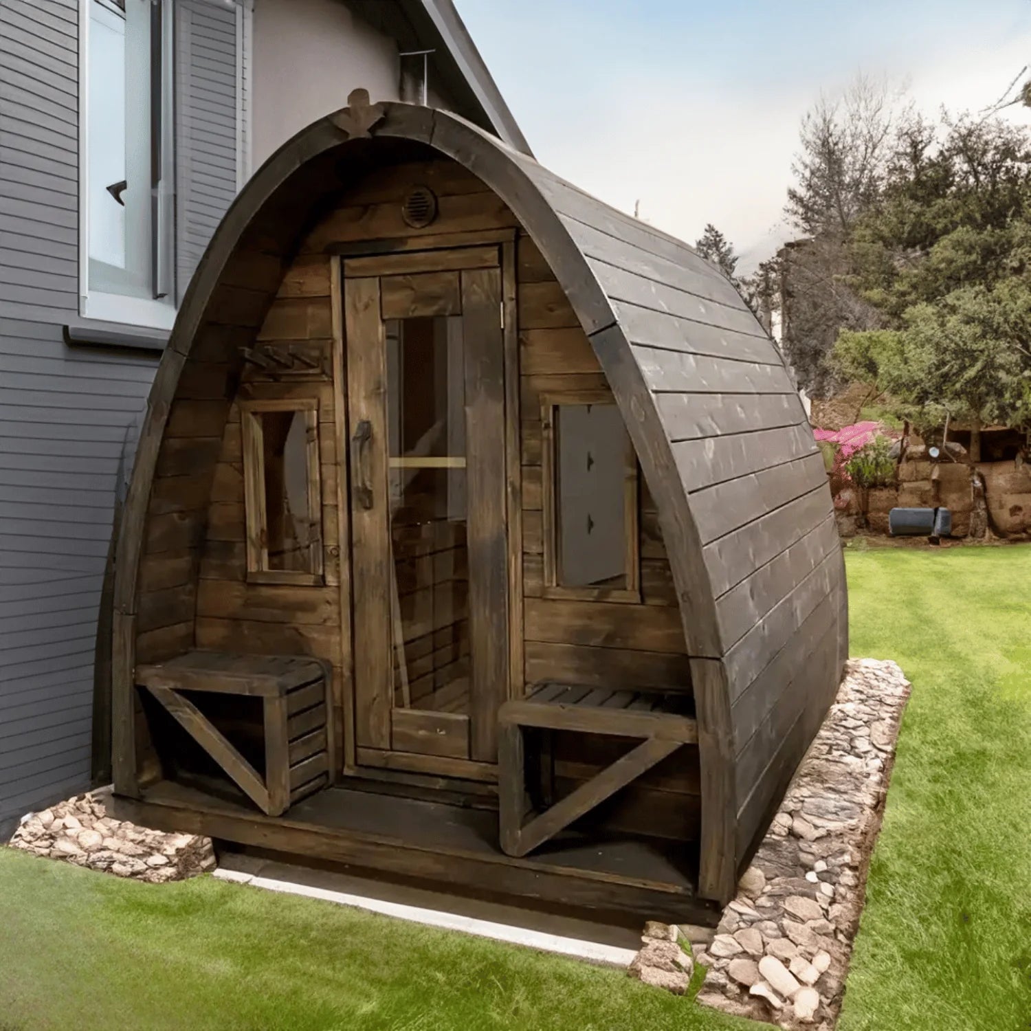 True North Pod 4-8 Person Outdoor Sauna