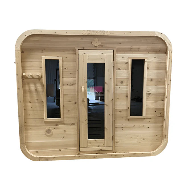 True North Canadian Made Quattro 4-5 Person Outdoor Traditional Cube Sauna